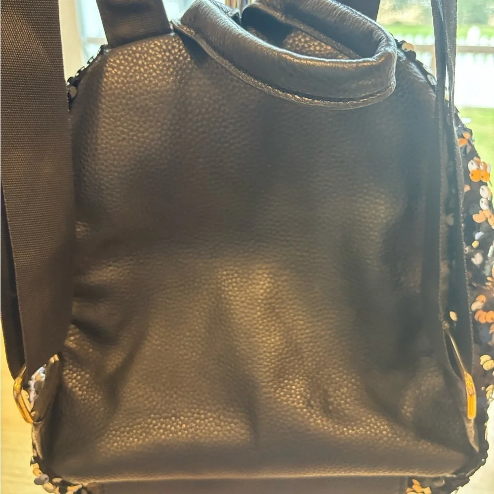 Sequin‎ Backpack with Lipstick and Love Patch